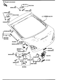 фото thumb №6, Gs1m-63-671b гумовий елемент амортизатор кришки багажника mazda 6