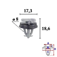 фото thumb №1, Клипса крепления стоек стойки iveco daily