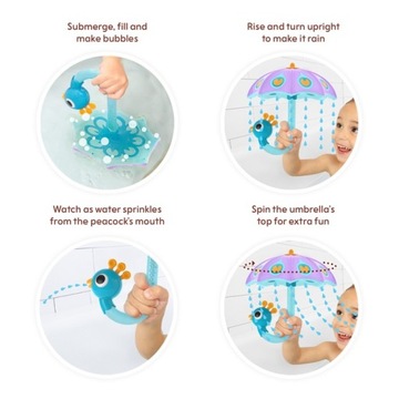 Yookidoo Bath Toy Toy Rain Umbrella 18m+ Purple