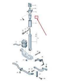 фото thumb №1, Audi q5 fy rear shock абсорбер стоп buffer 80a512131c original