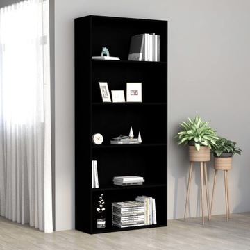 Полка VidaXL Другая коллекция 80 см x 189 см x 30 см черный