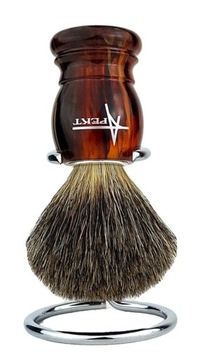 ЩЕТКА ДЛЯ БРИТЬЯ 100% BADGGER + МЕТАЛЛИЧЕСКАЯ ПОДСТАВКА ЩЕТКА BADGER