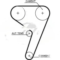 Купити Набір ремінь розподільного валу k015669xs gates ford c-max, фото thumb