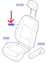 фото thumb №1, Покриття спинка сидіння водія galaxy mk3 08-10