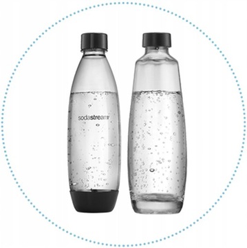 Soda Stream SATURATOR do wody Duo CZARNY +butelki