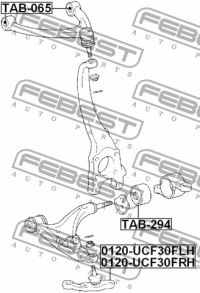 фото thumb №6, Шарова опора важеля перед p febest do lexus ls 430