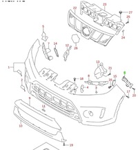фото thumb №12, Suzuki vitara 2015 - напрямна бампера перед лівий