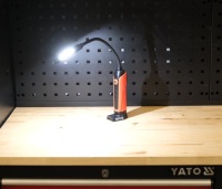 СВЕТОДИОДНАЯ ЛАМПА ДЛЯ МАСТЕРСКОЙ ГИБКИЙ РУЧКА YATO MAGNET