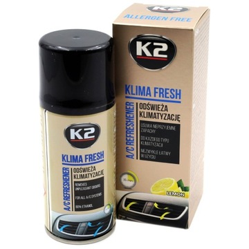 K2 KLIMA FRESH LEMON ОСВЕЖИТЕЛЬ КОНДИЦИОНЕРА ВОЗДУХА