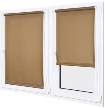 ROLETA ZACIEMIAJĄCA 116X150 CM GŁADKA WEWNĘTRZNA Z PROWADNICAMI NA WYMIAR