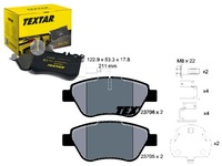 фото thumb №1, Гальмівні колодки гальмівні fiat punto evo 1.3 d multijet 19