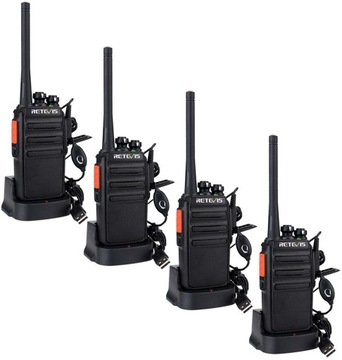 Retevis RT24 Walkie Talkie, радио PMR446 с гарнитурой, 3 км