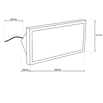 Наружный настенный светильник Садовый настенный светильник CCT 20W LED IP44