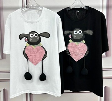 Итальянская блузка TSHIRT с бараниной HEART Uni