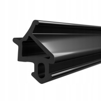 Гибкий уплотнитель оконный черный EPDM S-1530 UNIVERSAL 1м