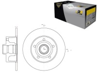 Купить Roadhouse комплект диск тормозных roa, 6431.00, фото thumb
