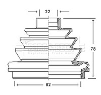 фото thumb №1, Захист шарнір kpl opel vauxhall - outer bcb2110