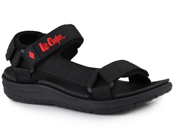 Sandały męskie Lee Cooper BLACK RED LCW-24-34-2620M