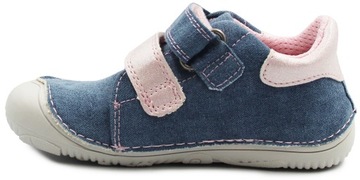 Trampki Po Szkole Dla Dziewczynki Na Rzep BAREFOOT DD STEP C073-41805M 29