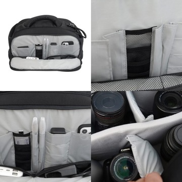 Torba fotograficzna Duża XXL na aparat lustrzankę do Canon Nikon Sony Fuji