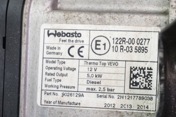 фото thumb №10, Отопление стояночный вебасто vw caddy touran 1k0815005mp 9026129a