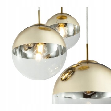Lampa wisząca GLOBO VARUS 15855-3 złote kule