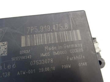 фото thumb №4, Модуль блок управления pdc 7p5919475b cayenne 7p5 10^