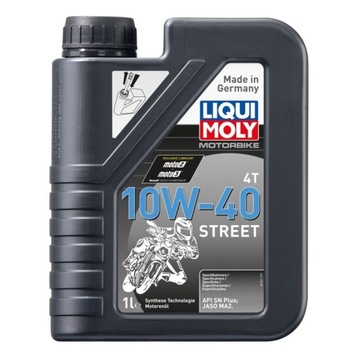 МАСЛО 10W-40 МОТОМОБИК 4T STREET 1Л LIQUI MOLY 1521