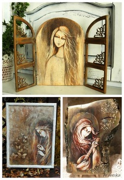 Рисовая бумага Арабеска А3 - Ангел с флейтой