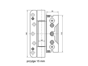 SIMONSWERK BAKA Protect 4010 3D FD для наружных дверей с притвором
