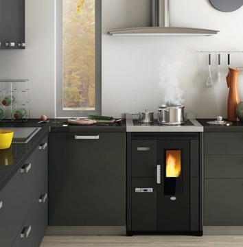 Kuchnia na pellet pelet Nina 8kW z nadmuchem
