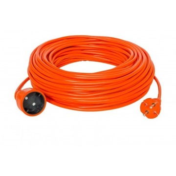 PRZEDŁUŻACZ JEDNOGNIAZDOWY BUDOWLANY OGRODOWY 15 m 2x1mm² H05VV-F