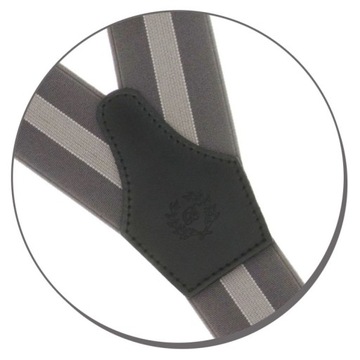 Мужские подтяжки для брюк ELEGANT GREY 120см