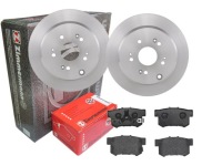 фото thumb №1, Тормозные диски тормозные колодки zimmermann задняя honda cr-v ii 305mm