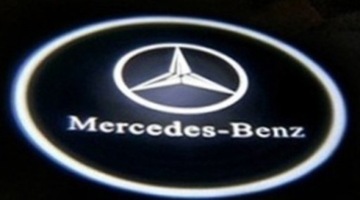 MERCEDES LED projector CLA CLS z logiem 09-17