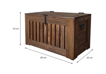 ECOSTYL ДЕРЕВЯННЫЙ ЯЩИК - ТЕМНО-КОРИЧНЕВЫЙ цвет, 140л