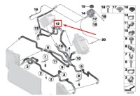 Патрубок рідина охолоджуючий двигуна bmw 6 купе f13 17122284289 2284289 Ціна, фото thumb