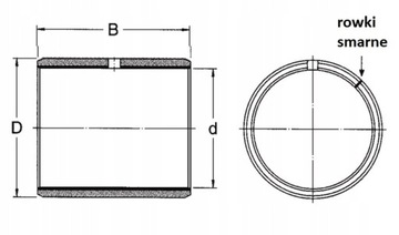Втулка втулки бронзового подшипника скольжения 70X75X40 BRM E90