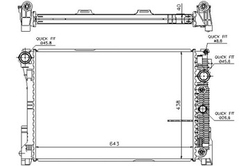 фото thumb №2, Nissens радіаторів двигуна mercedes c c204 , c w2