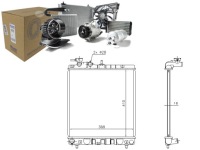 фото thumb №1, Радиатор двигателя hyundai atos 1.1 08.03-12.08 nis