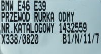 Трубка шланг вентиляція картера bmw e39 e46 e60 e65 1432559 Зі Шроту, фото thumb