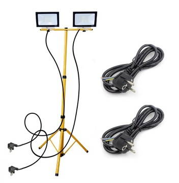 STATYW stojak 2x 50W naświetlacz HALOGEN PREMIUM