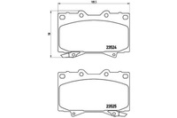 фото thumb №1, Brembo гальмівні колодки гальмівні lexus lx 470 uzj100
