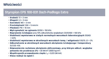 ПЕНОСТРОИТЕЛЬ ПОЛ EPS100 КРЫША/ПОЛ 0,031 5 СМ