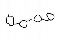 фото thumb №11, Прокладка коллектор впускной. daewoo matiz elring 166.210 прокладка, коллектор