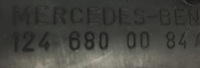 фото thumb №8, Ручка замок бардачка панелі приладової панелі консолі mercedes w124 1246800084