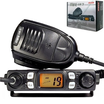 CB RADIO MERX Mini MK3 самая маленькая антенна AM/FM RF-Gain ASQ + PNI Extra 45