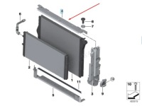 Bmw m4 f82 передня верхній прокладка радіатора 17117848788 7848788 2016 oem Зі Шроту, фото thumb