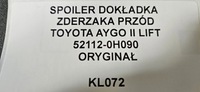 фото thumb №9, Спойлер накладка бампер перед toyota aygo ii рестайлинг