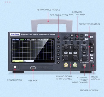 ЦИФРОВОЙ ОСЦИЛЛОСКОП DSO2D10 2х100МГц + GENERA 25МГц